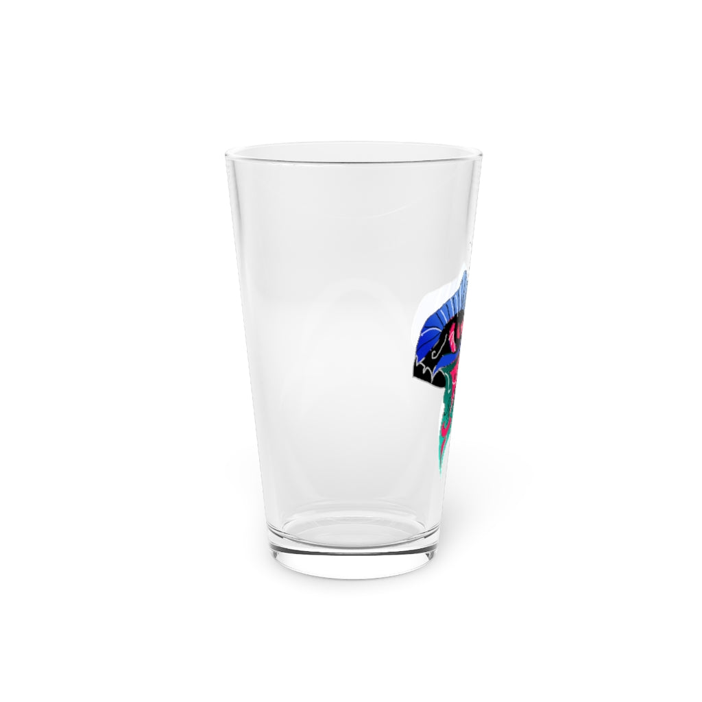 Butterfly 2 Pint Glass, 16oz