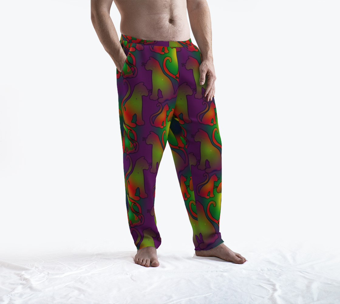 Abstract Rainbow Cats Lounge Pants