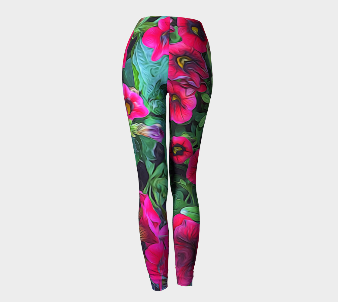 Pink Petunias Leggings