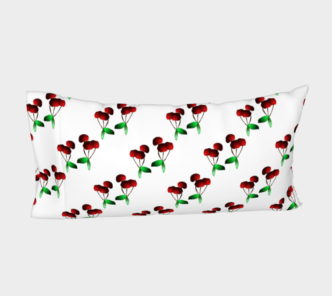 Cherries Pattern Bed Pillow Sleeve