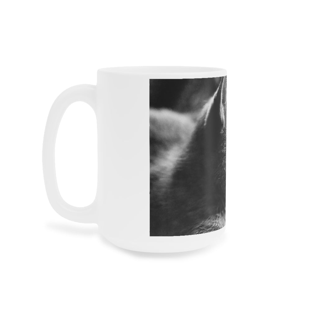 Marley Cat In Black and White Ceramic Mugs (11oz\15oz\20oz)