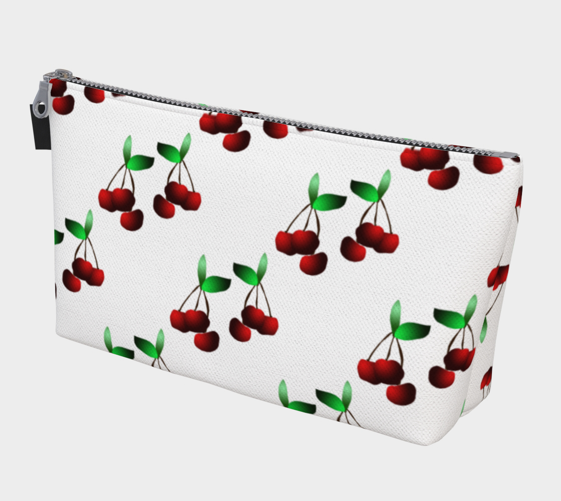 Cherries Pattern Makeup Bag