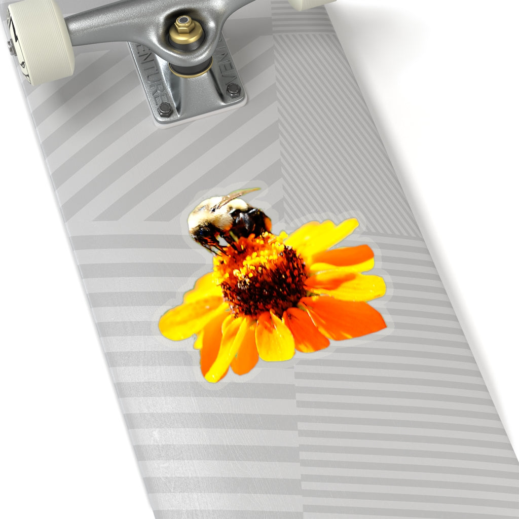 Bee on a Flower Kiss-Cut Stickers