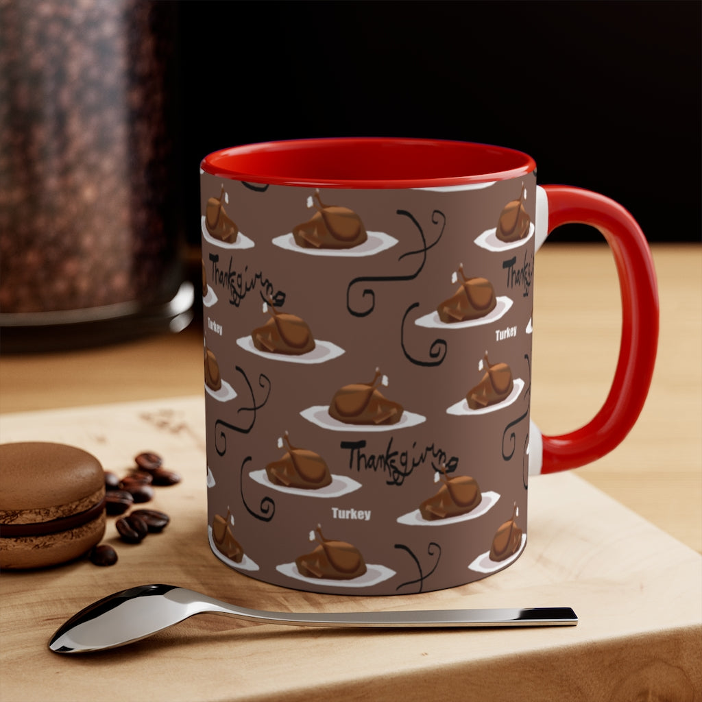 Turkey Dinner Accent Mug