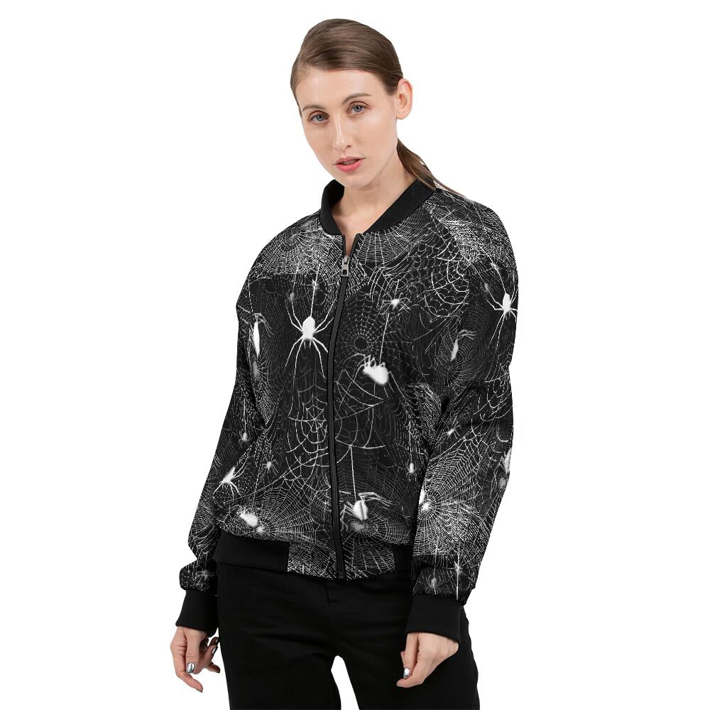 Spider Webs Women's Bomber Jacket