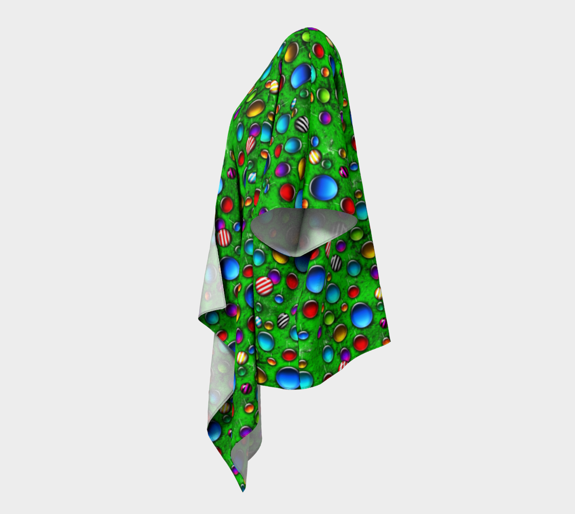 Wild Christmas Tree Draped Kimono