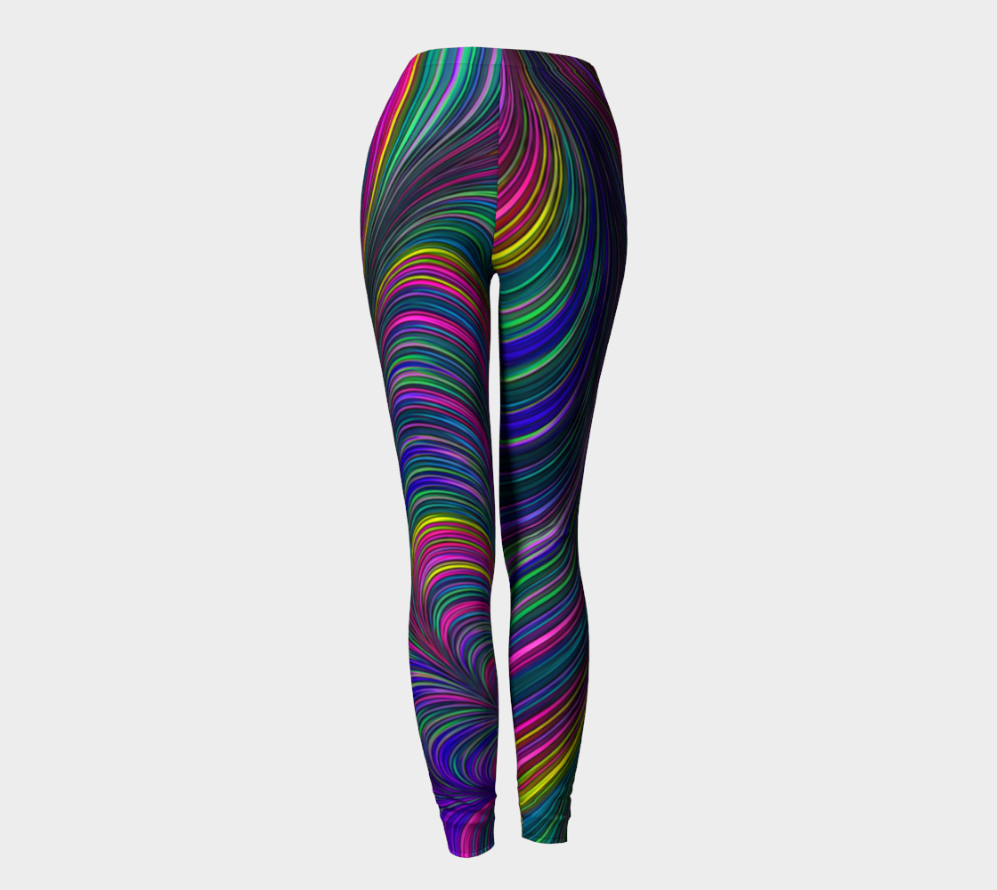 Purple Fractal 24 Leggings