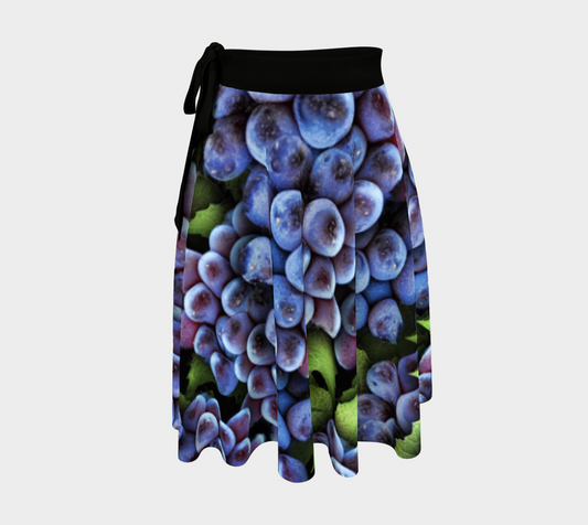 Grapes Pattern Wrap Skirt