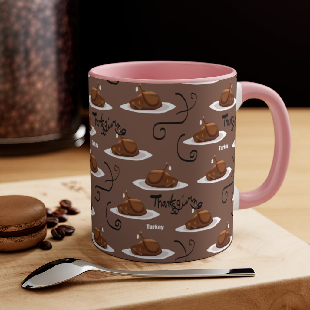 Turkey Dinner Accent Mug