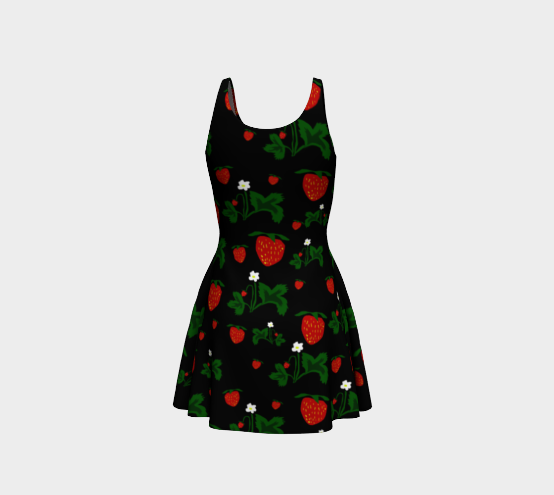 Wild Strawberries Flare Dress