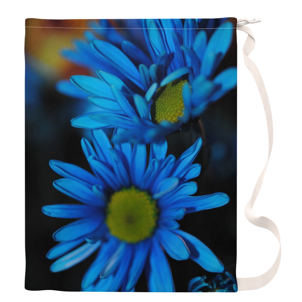 Blue Daisy Vertical Laundry Bags