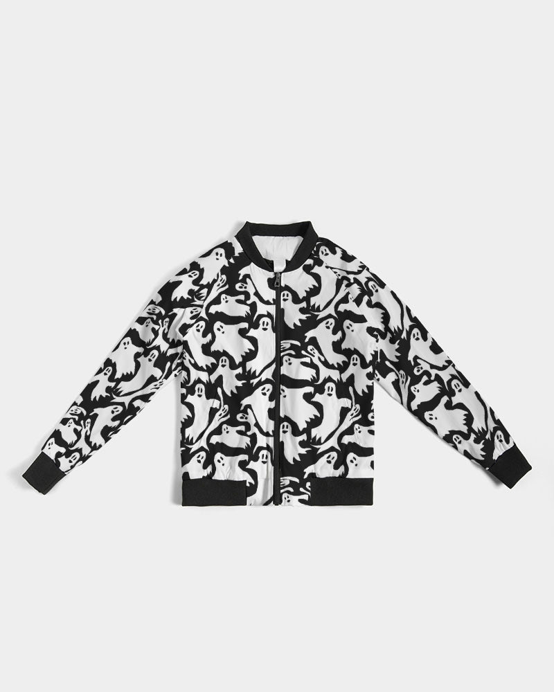 Ghosts Pattern Women's Bomber Jacket