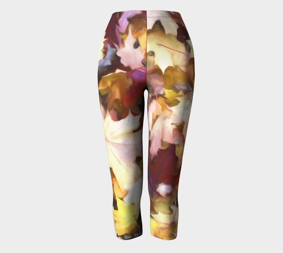 Fall leaves Bright Capris