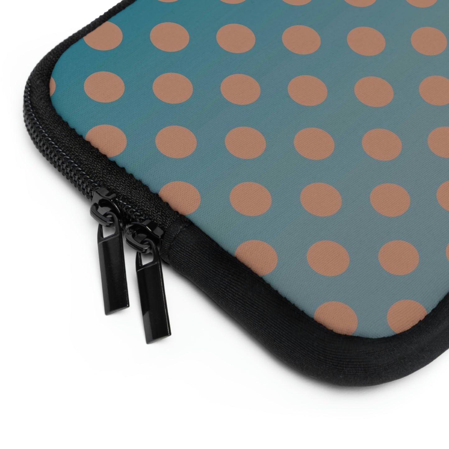 Denim and Brown Polkadots Laptop Sleeve