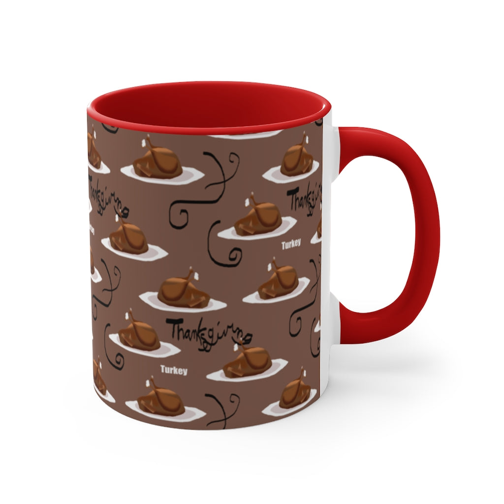 Turkey Dinner Accent Mug