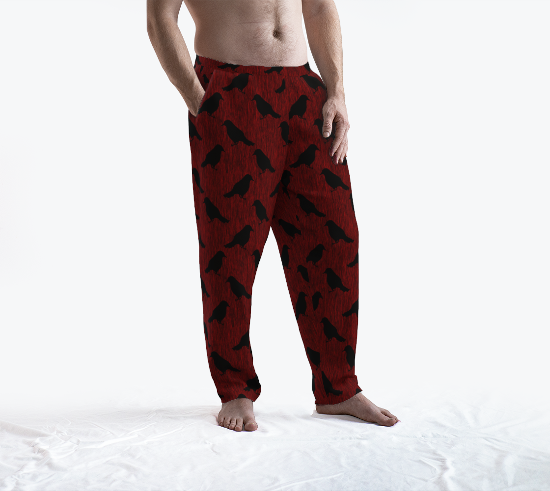 Ravens on Red Lounge Pants