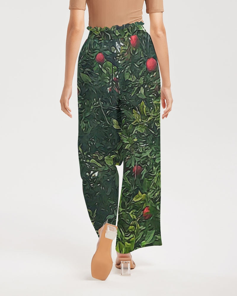 Apple Tree Close Up Women's High-Rise Wide Leg Pants