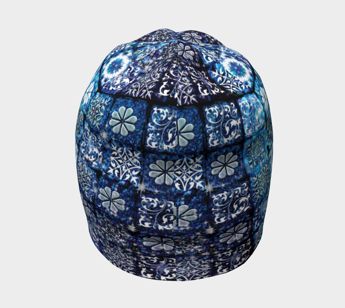 Blue Ice Crystals Hat