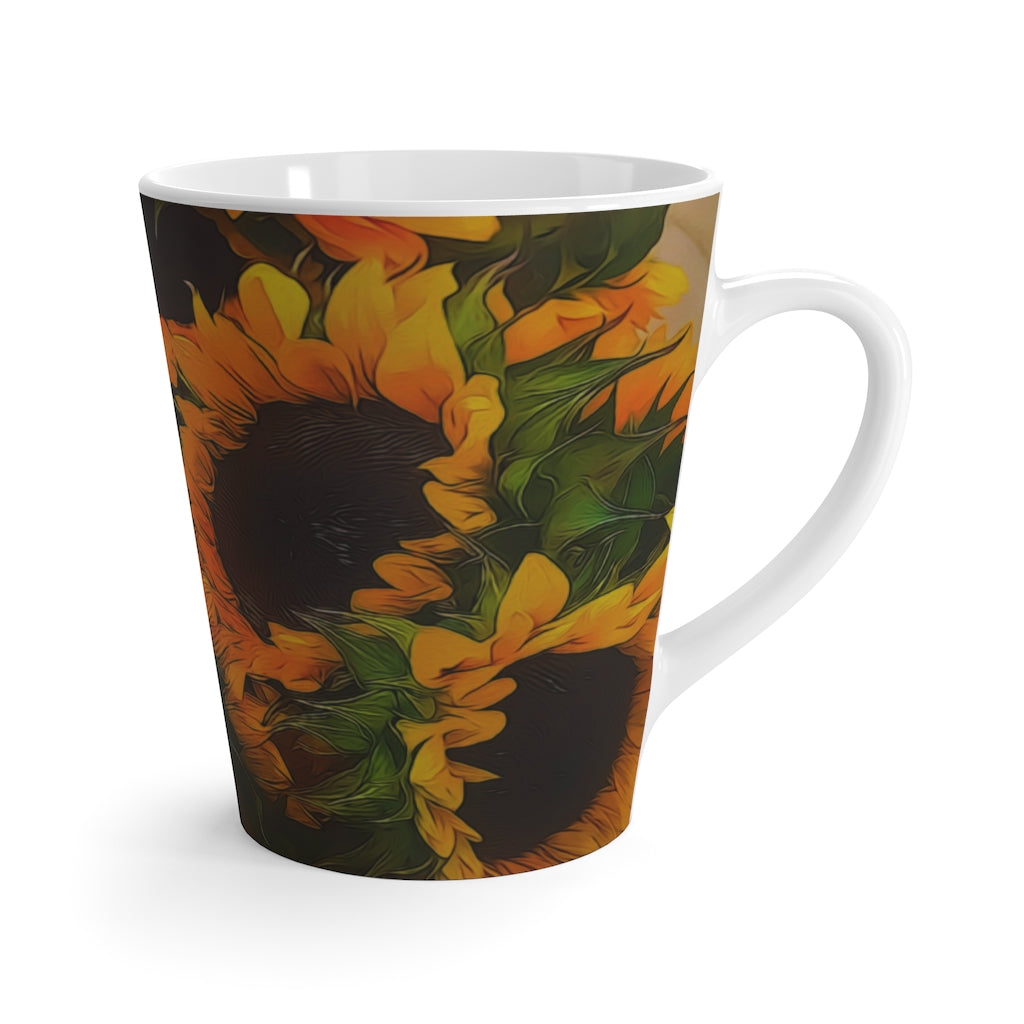 Sunflowers Latte mug