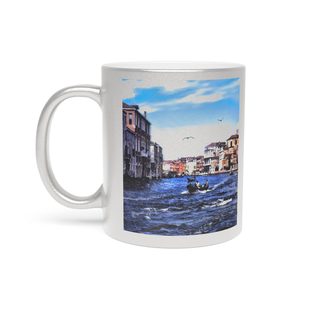 Venice Canal Metallic Mug (Silver\Gold)