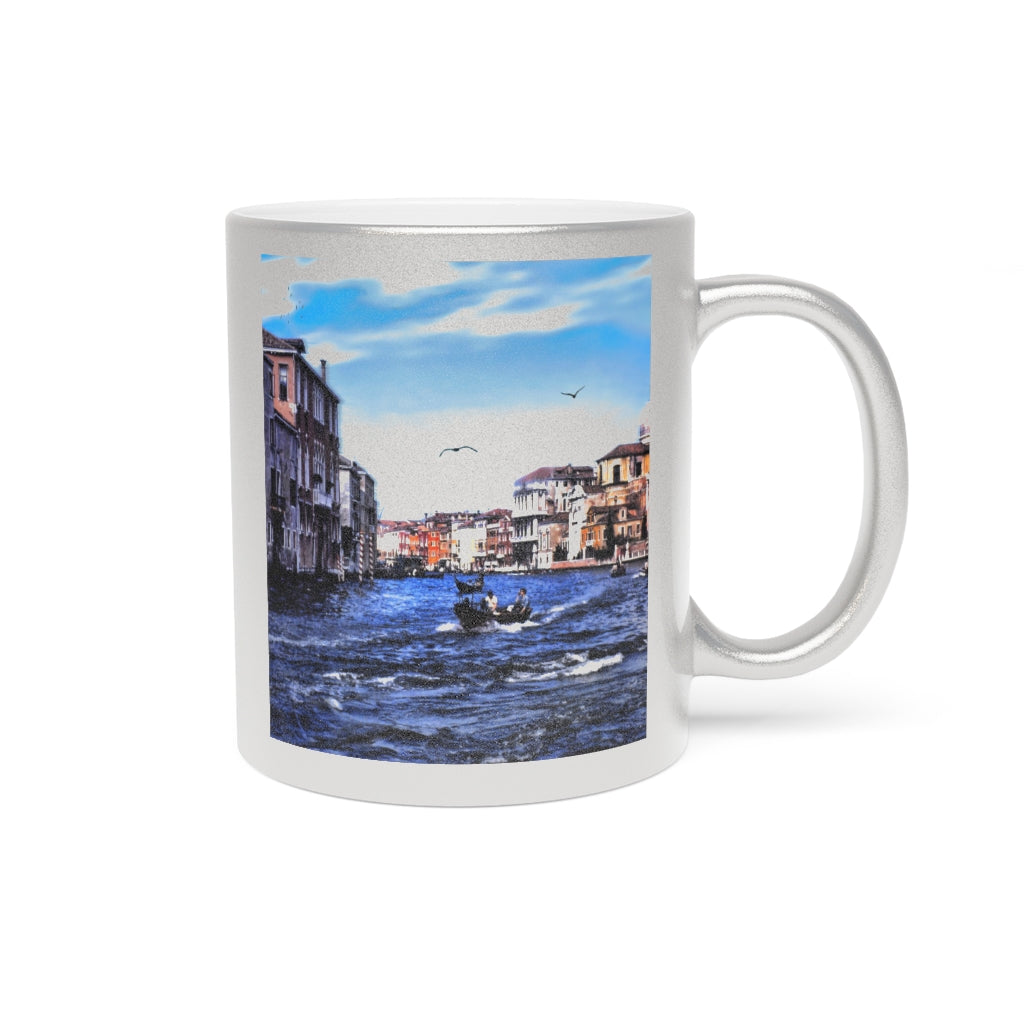 Venice Canal Metallic Mug (Silver\Gold)