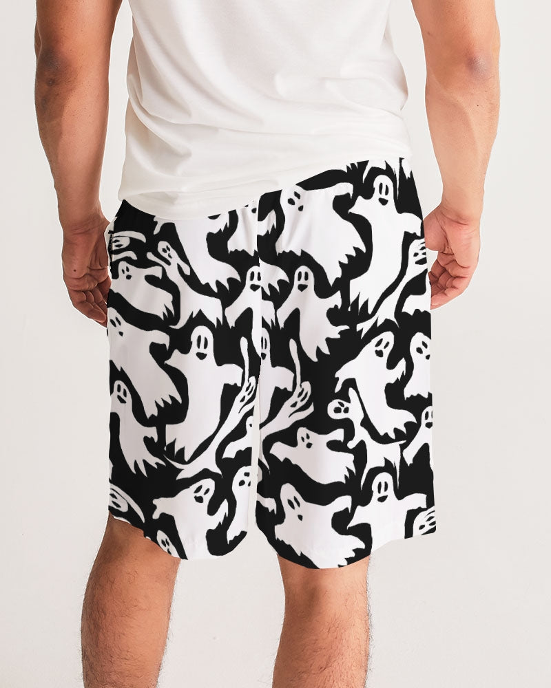 Ghosts Pattern Men's Jogger Shorts