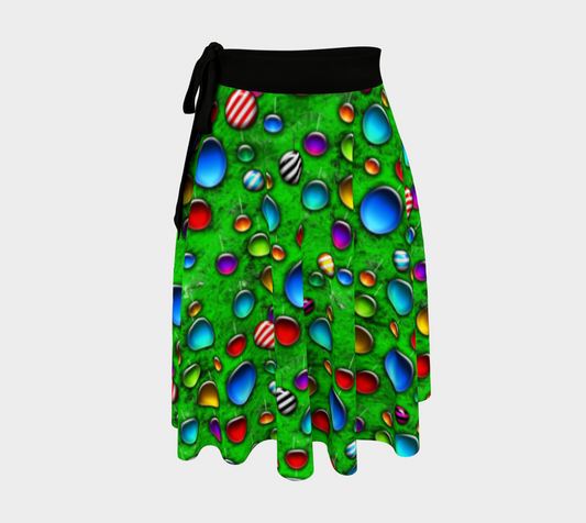 Wild Christmas Tree Wrap Skirt