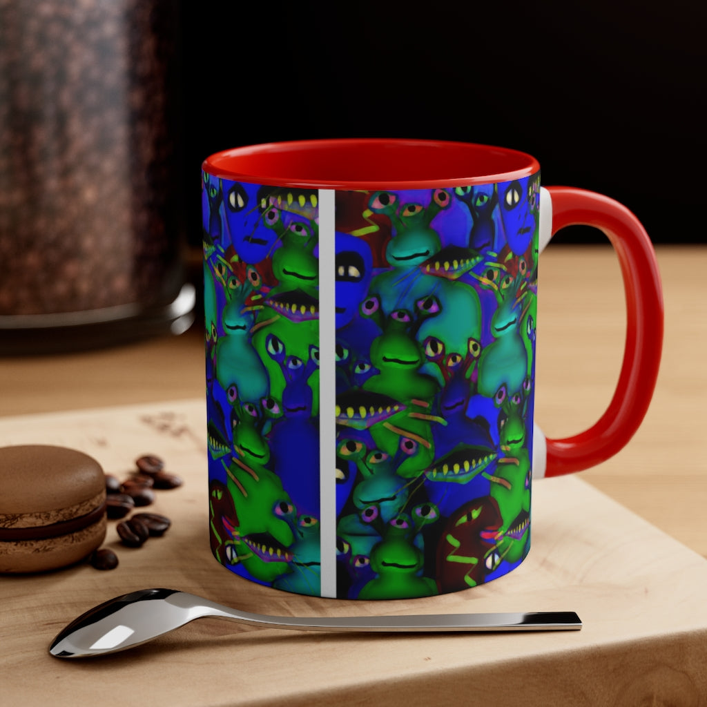 Aliens Collage Accent Coffee Mug, 11oz