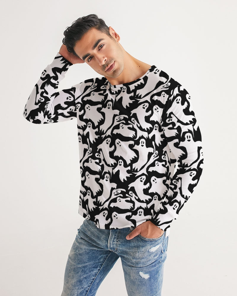 Ghosts Pattern Men's Long Sleeve Tee