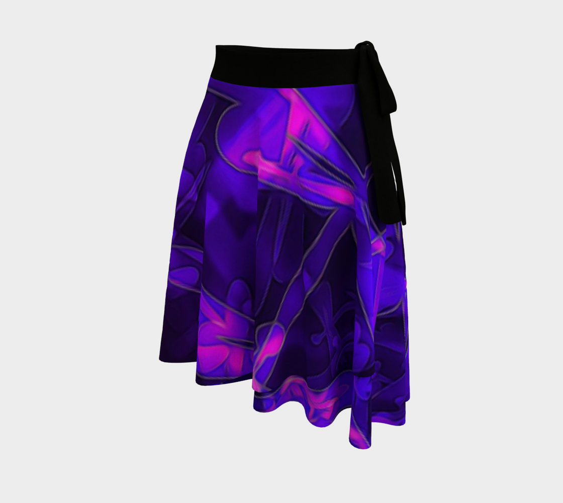 Bokeh Light Dragonfly Wrap Skirt