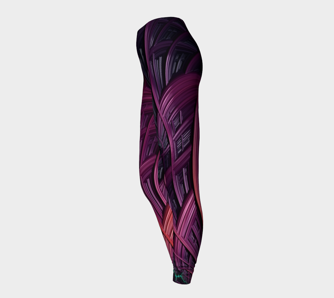 Pink Purple Fractal 20 Leggings