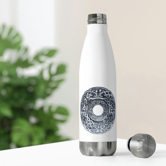 Silver Celtic Knot Circle 20oz Insulated Bottle