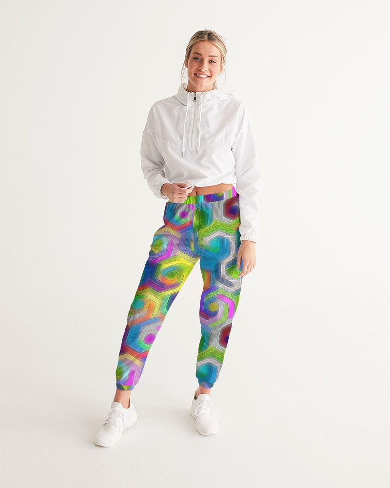 Colorful Hexagons Women's Track Pants