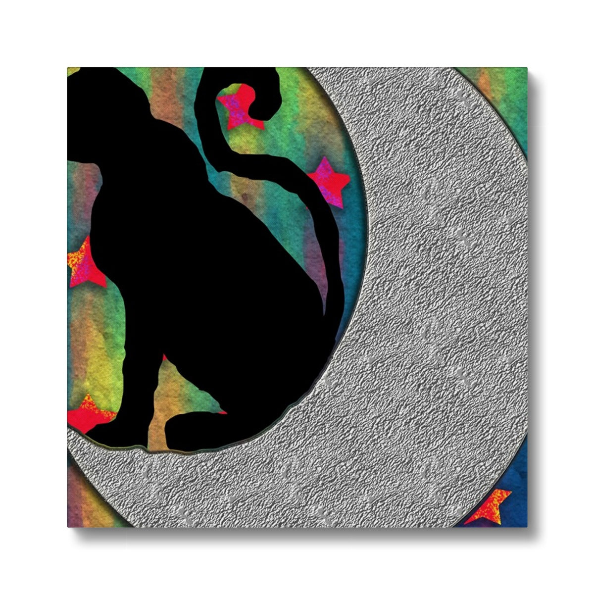 Cat On A Moon Eco Canvas