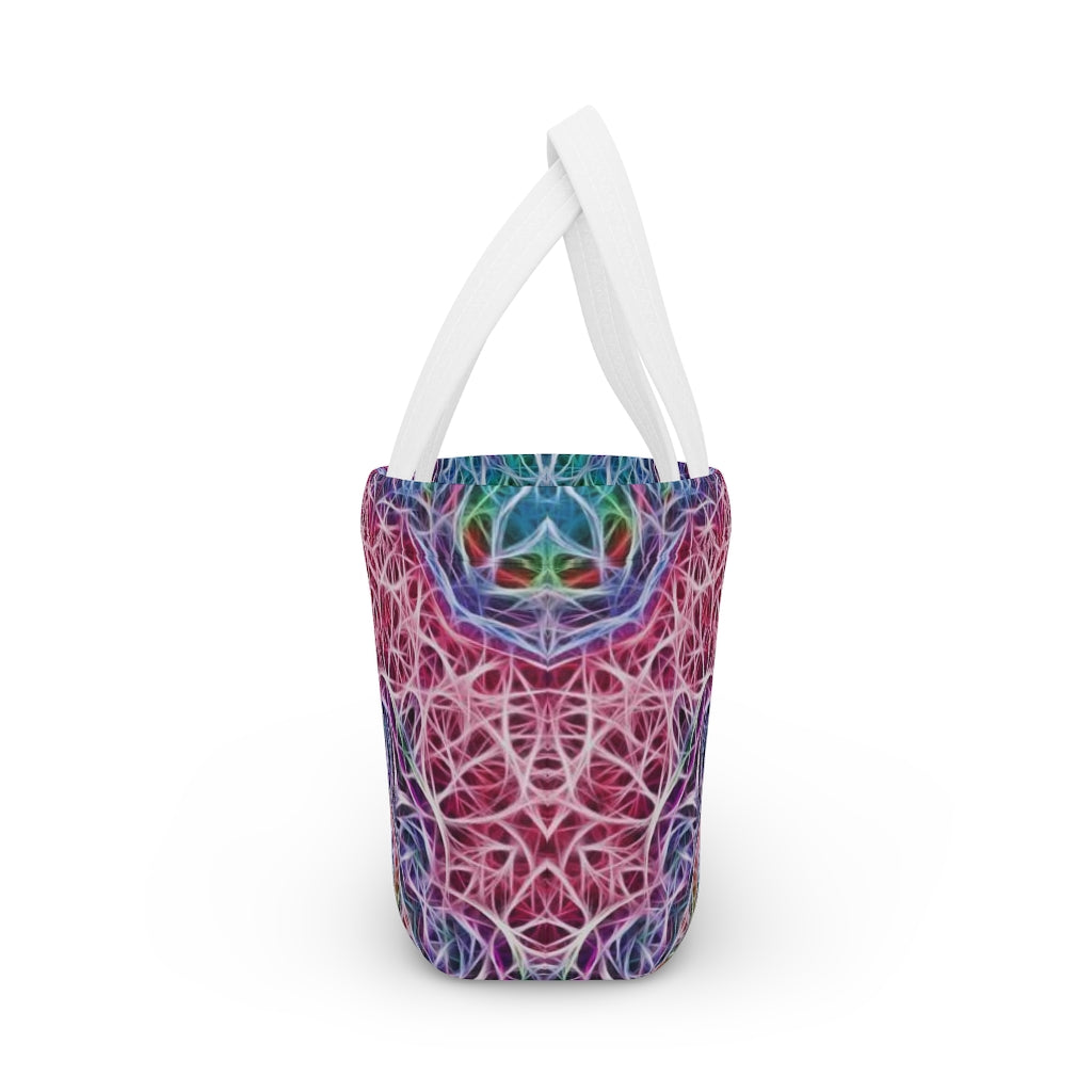 Blue Pink Kaleidoscope Lunch Bag