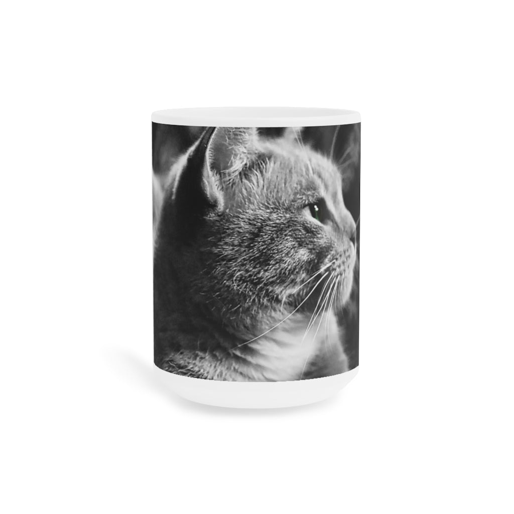 Marley Cat In Black and White Ceramic Mugs (11oz\15oz\20oz)