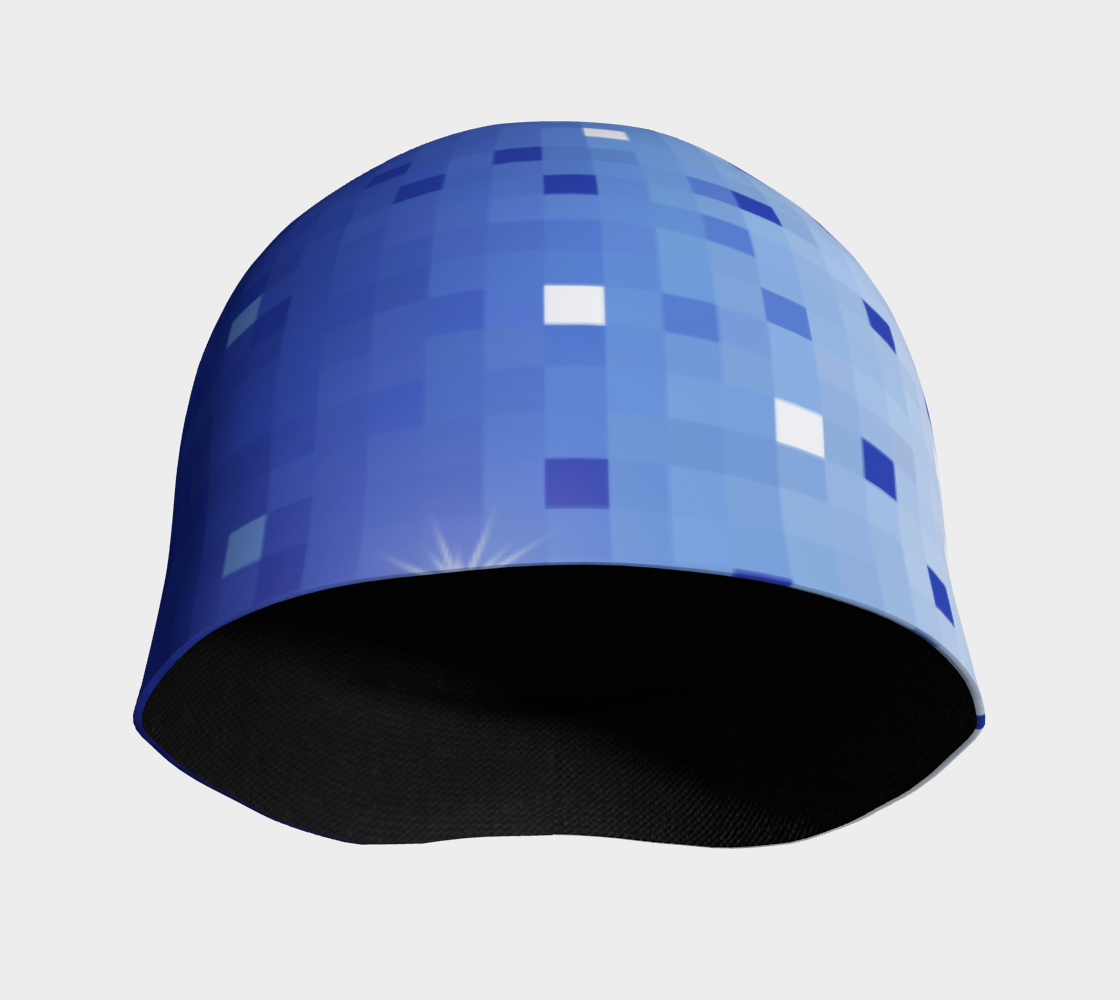 Blue Square Confetti Beanie