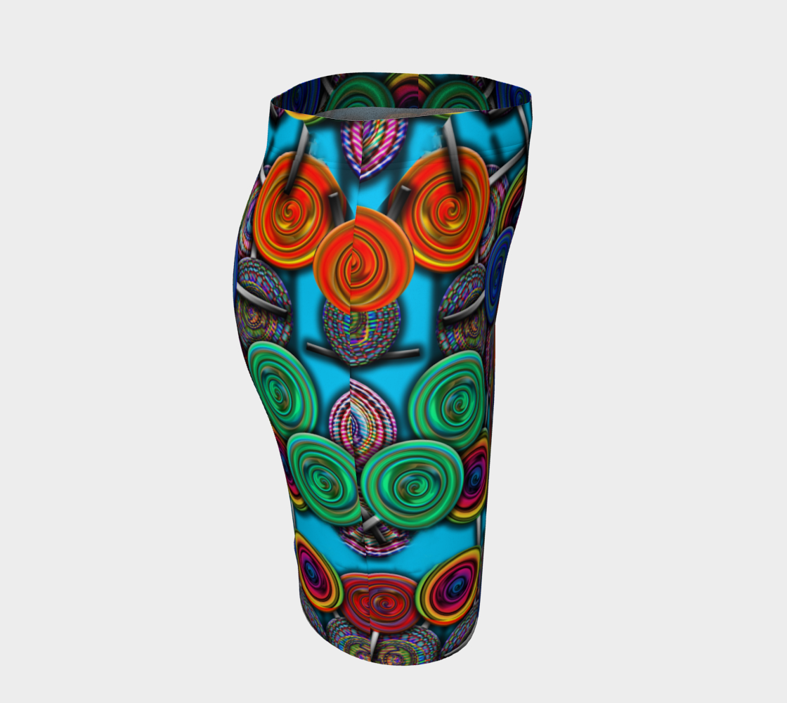 Colorful lollipops Fitted Skirt