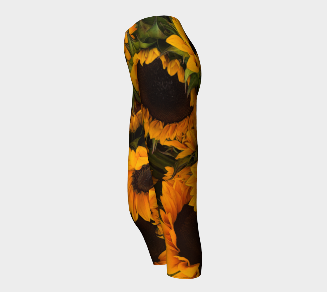 Sunflower Basket Capris