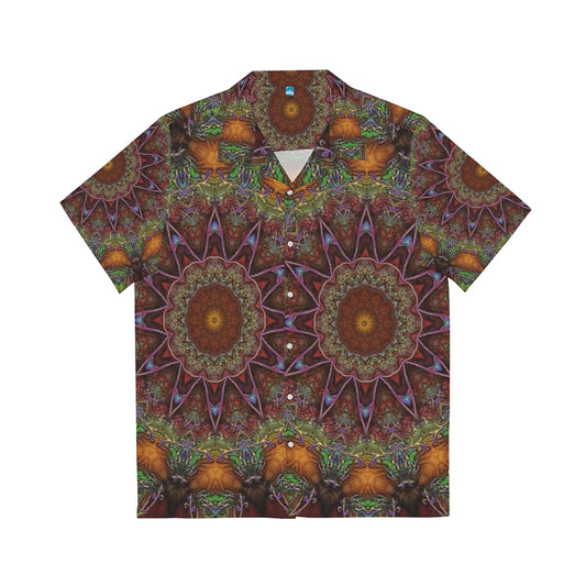 Earthy Kaleidoscope Men's Hawaiian Shirt (AOP)