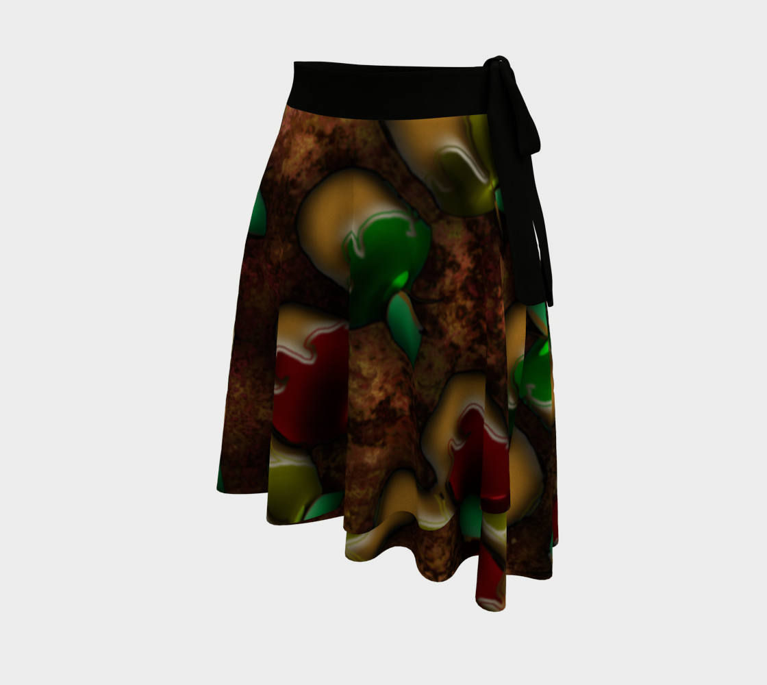 Caramel Apples Wrap Skirt