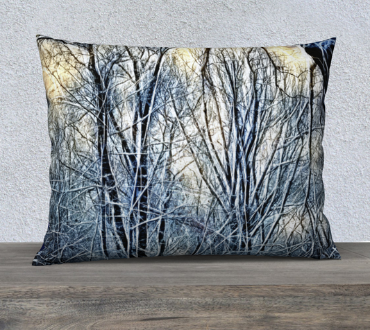 4 Oclock Winter Landscape Pillow Case