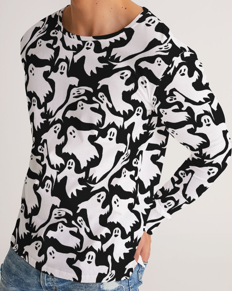 Ghosts Pattern Men's Long Sleeve Tee