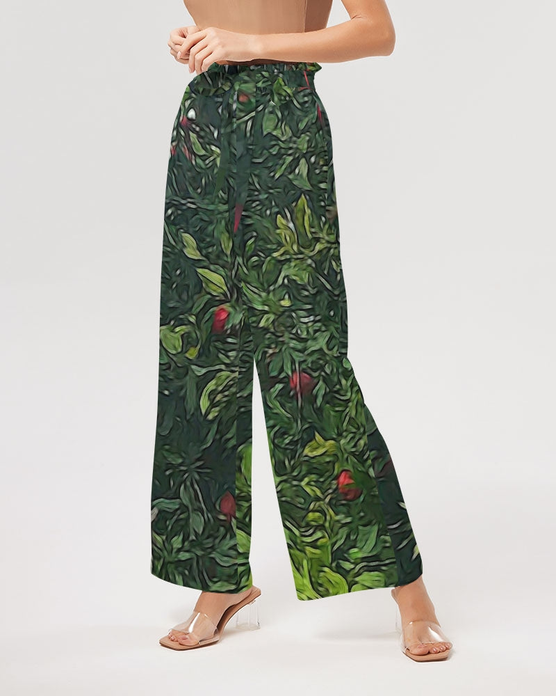 Apple Tree Close Up Women's High-Rise Wide Leg Pants