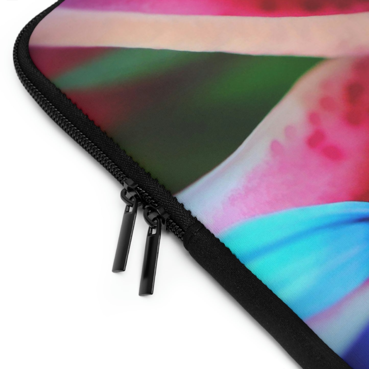 Blue Petals On a Pink and White Lily Laptop Sleeve