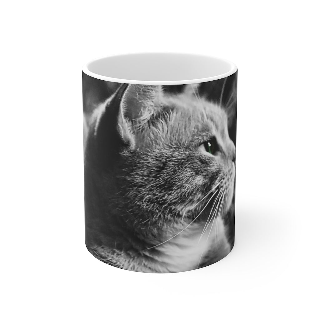 Marley Cat In Black and White Ceramic Mugs (11oz\15oz\20oz)