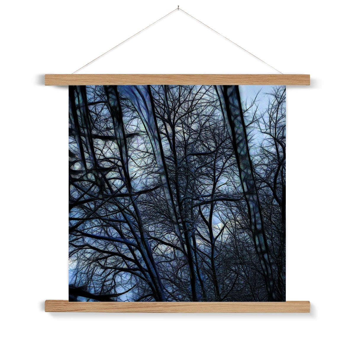 Twilight Icicles Fine Art Print with Hanger