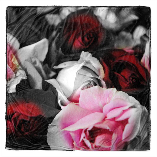 Roses Fade Throw Blanket