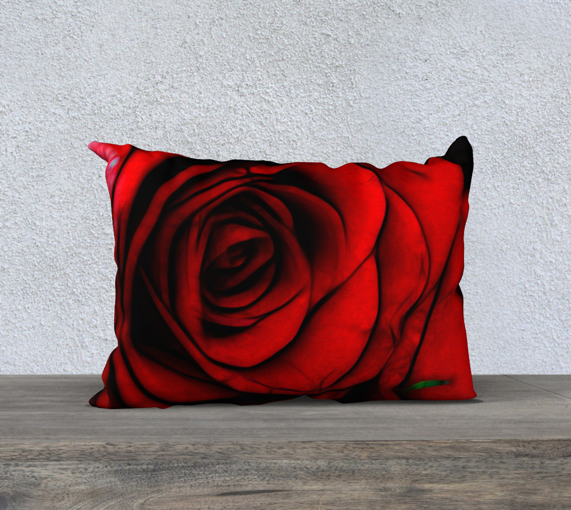 Reddest Rose Pillow Case