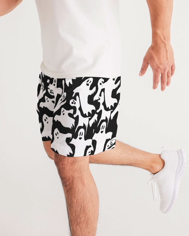 Ghosts Pattern Men's Jogger Shorts